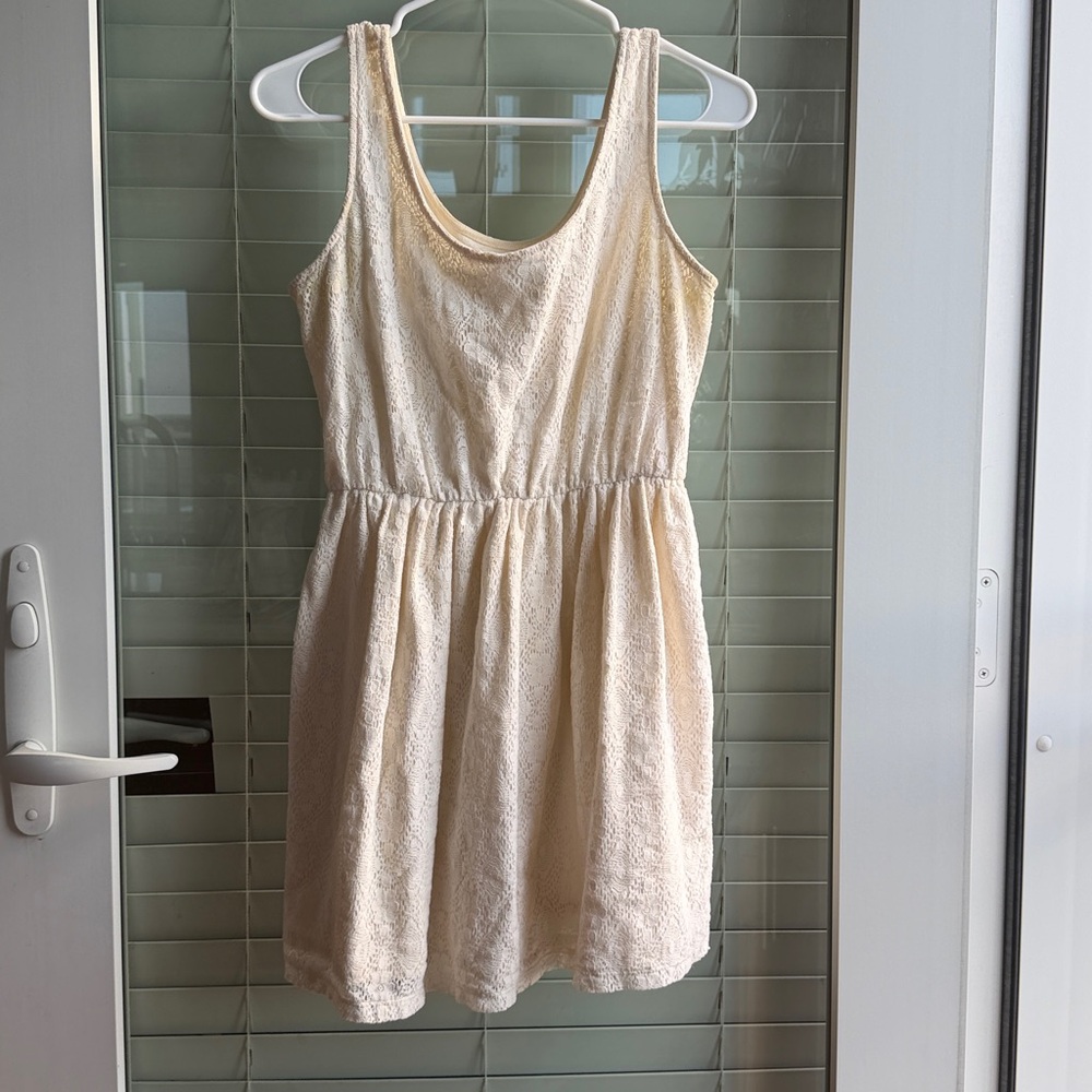 Mossimo Supply Co. Ivory Dress (Size M)